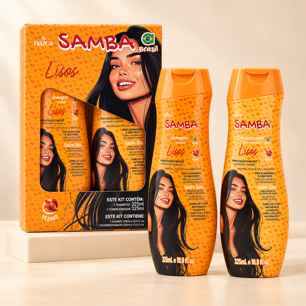 Kit Samba Lisos 325ML