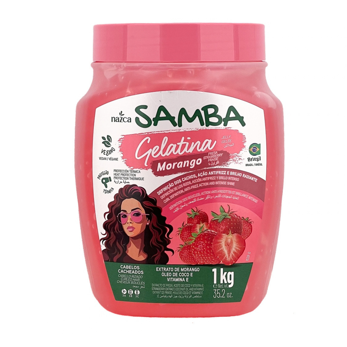 Gelatina Samba Morango (Fresa) 1KG