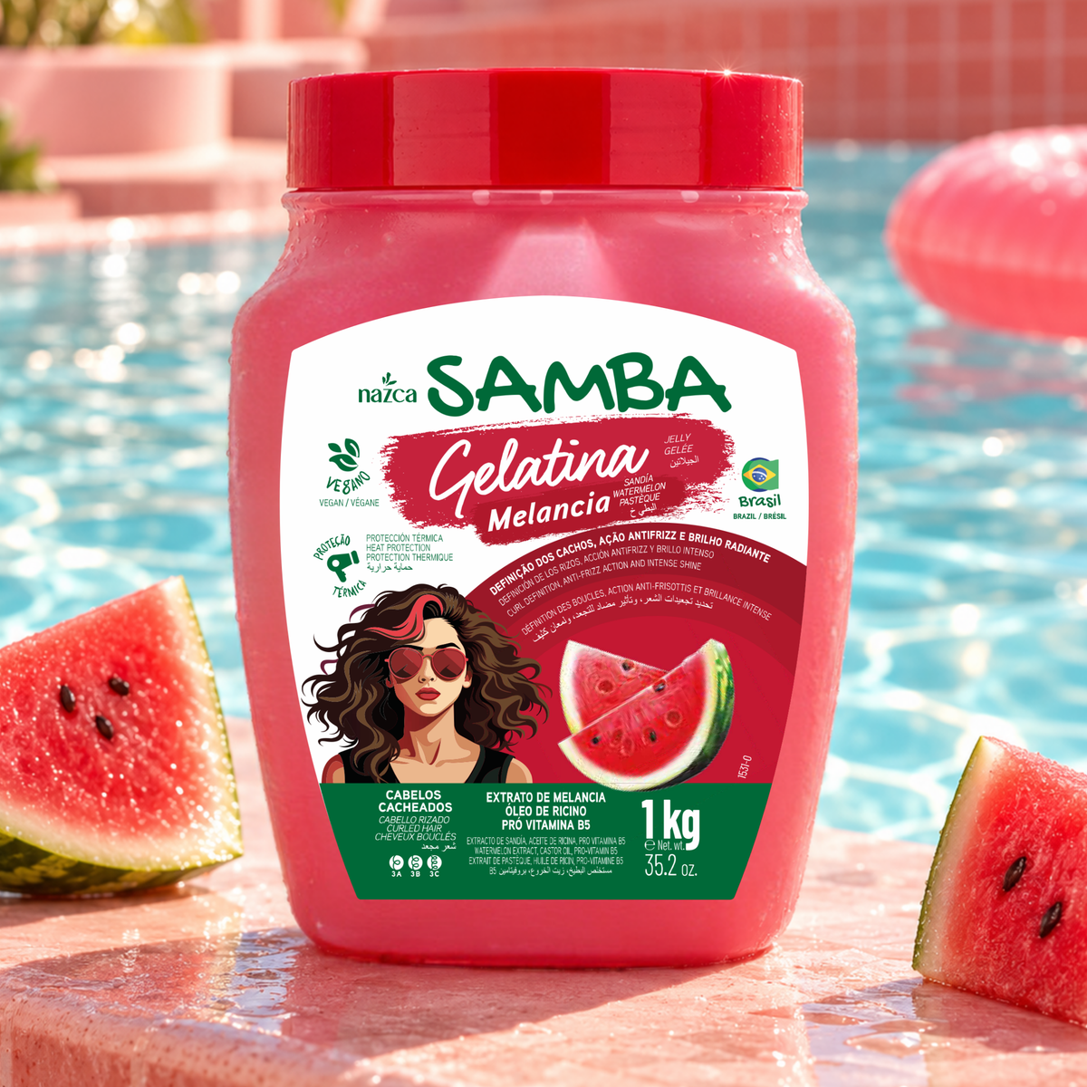 Gelatina Samba Melancia (Sandia) 1KG