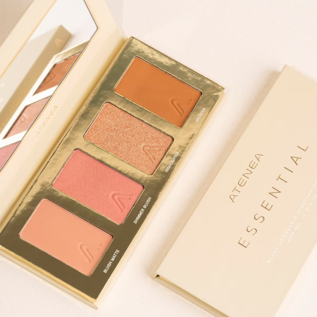 Paleta de Rubor, Bronzer & Iluminador - Essential | Atenea