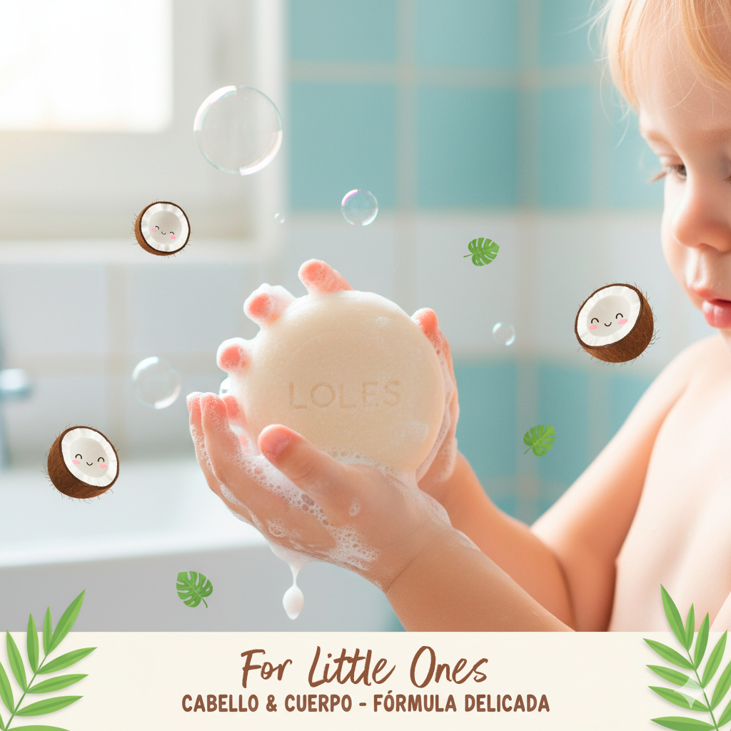 Shampoo Sólido Lole’s Coco para Niños 100 g