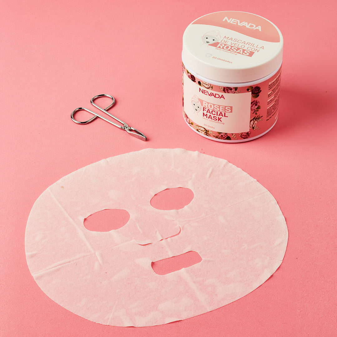 Mascarilla Facial de Rosas x 20 und