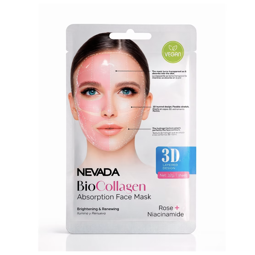 Mascarilla Biocolágeno Rosa + Niacinamida Nevada