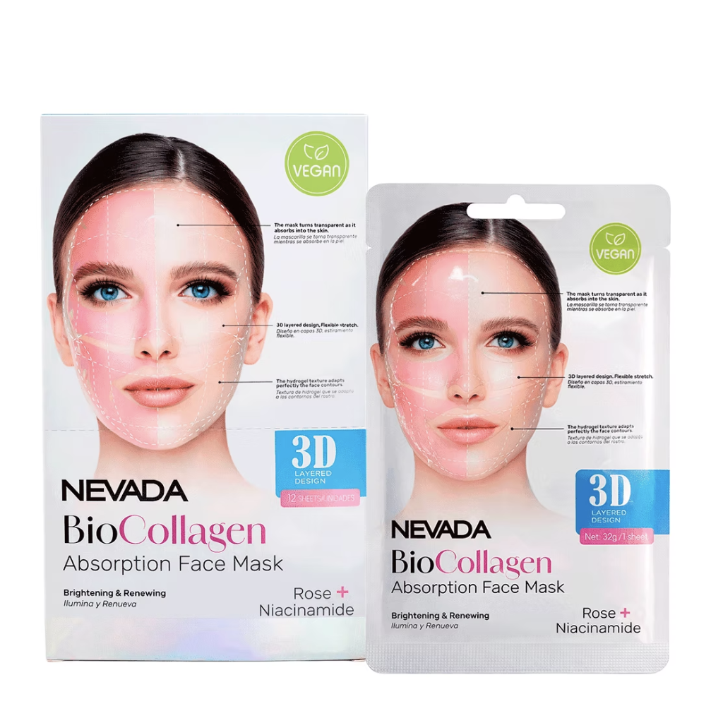 Mascarilla Biocolágeno Rosa + Niacinamida Nevada