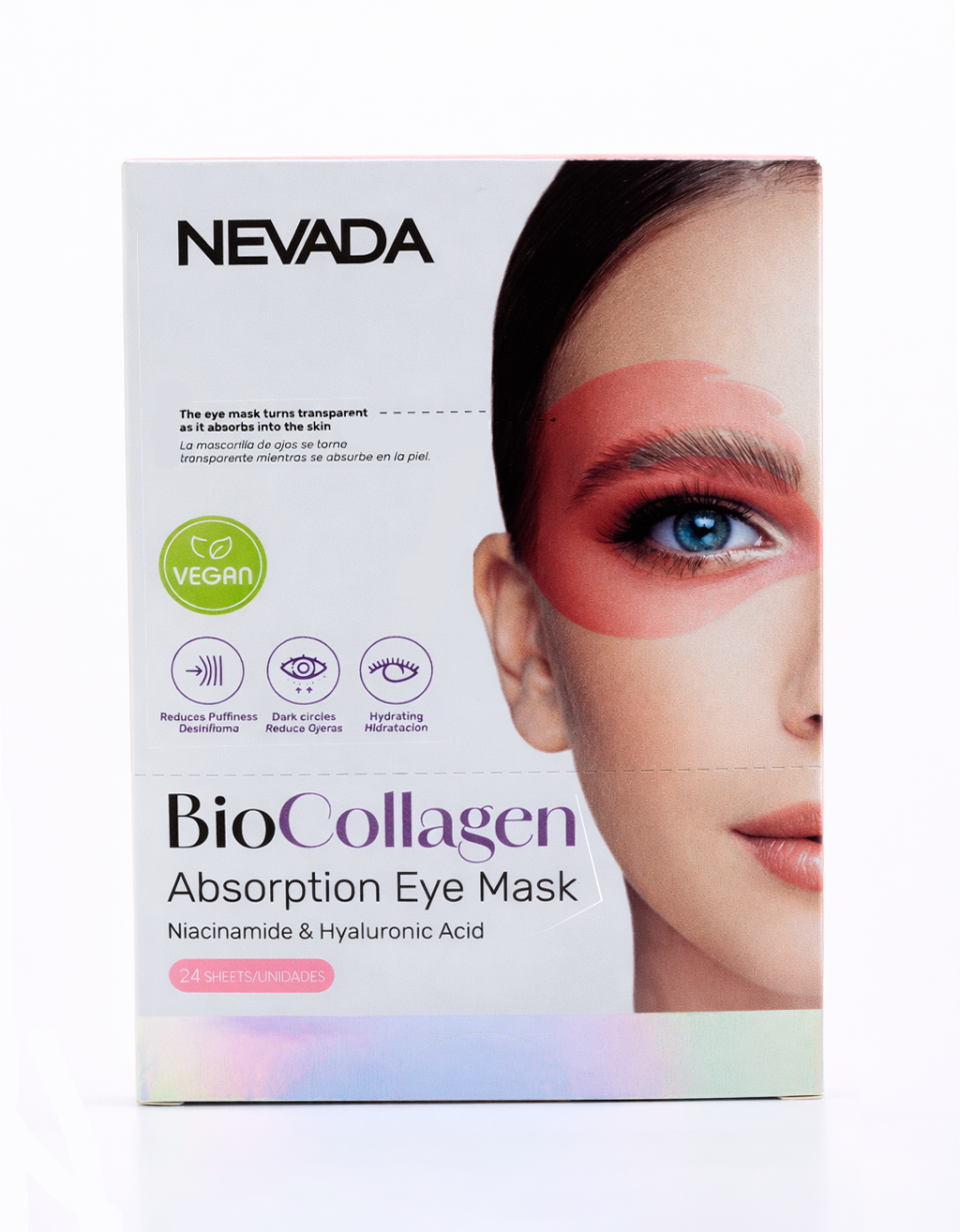 Mascarilla Contorno de Ojos Niacinamida + Ácido Hialurónico Nevada
