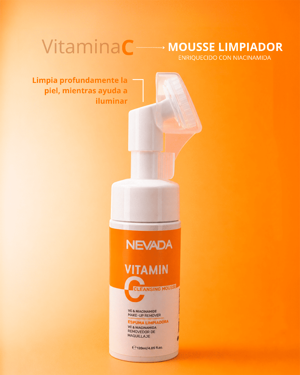 Mousse Limpiador Vitamina C Nevada 120ml