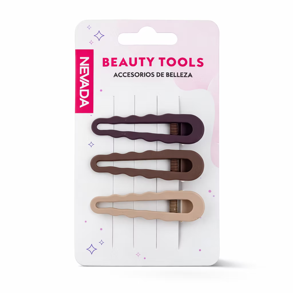 Pinzas Para Cabello 3 Piezas (2) | Nevada