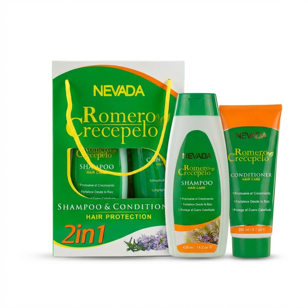 Set Romero Crecepelo® Nevada 420+200ml 2 Piezas