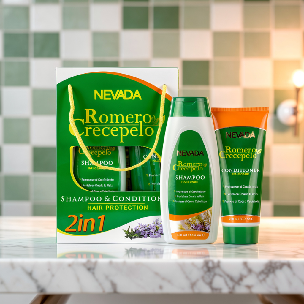 Set Romero Crecepelo® Nevada 420+200ml 2 Piezas