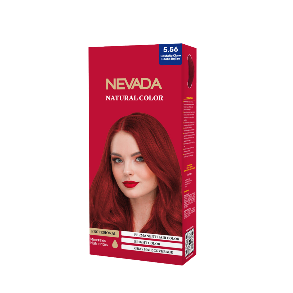 Tinte Natural Color Castaño Claro Caoba Rojizo Nevada (5.56)