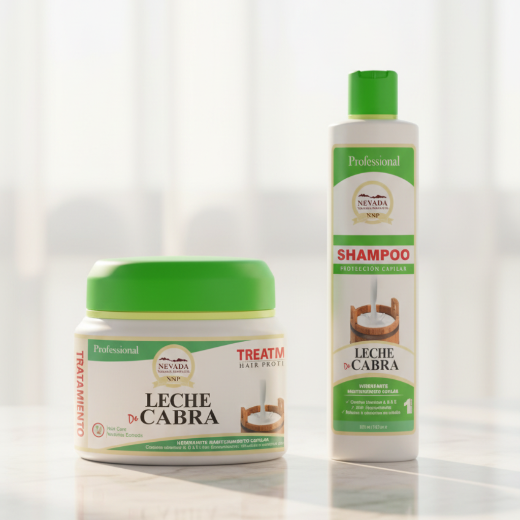 Kit Shampoo Leche de Cabra 510gr +Tratamiento Capilar Leche de Cabra 510gr