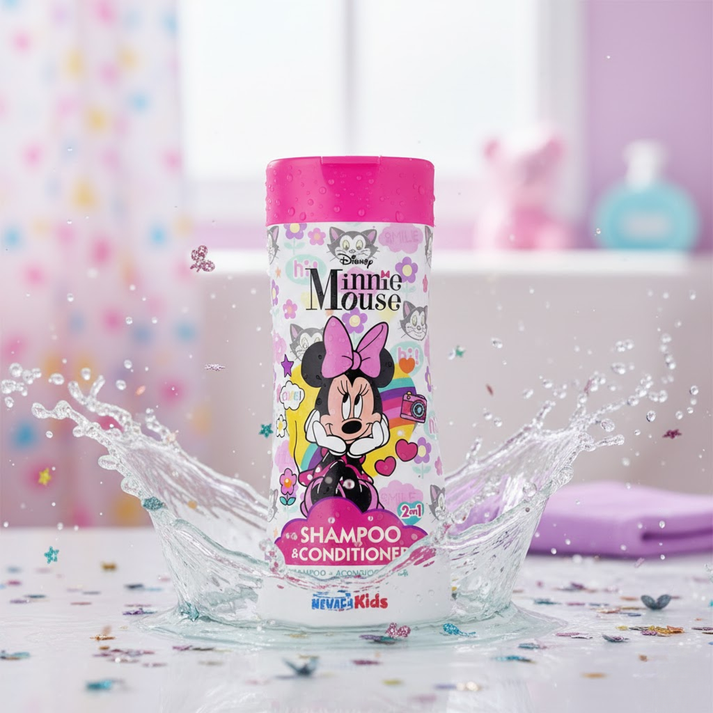 Shampoo + Acondicionador Minnie Mousse Nevada Kids 473ml