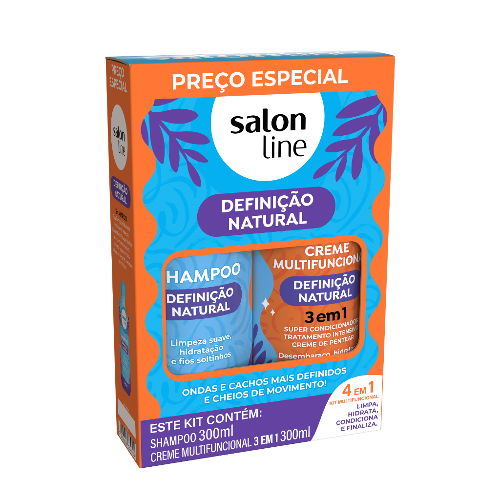 Kit Salon Line Definición Natural 2 Piezas