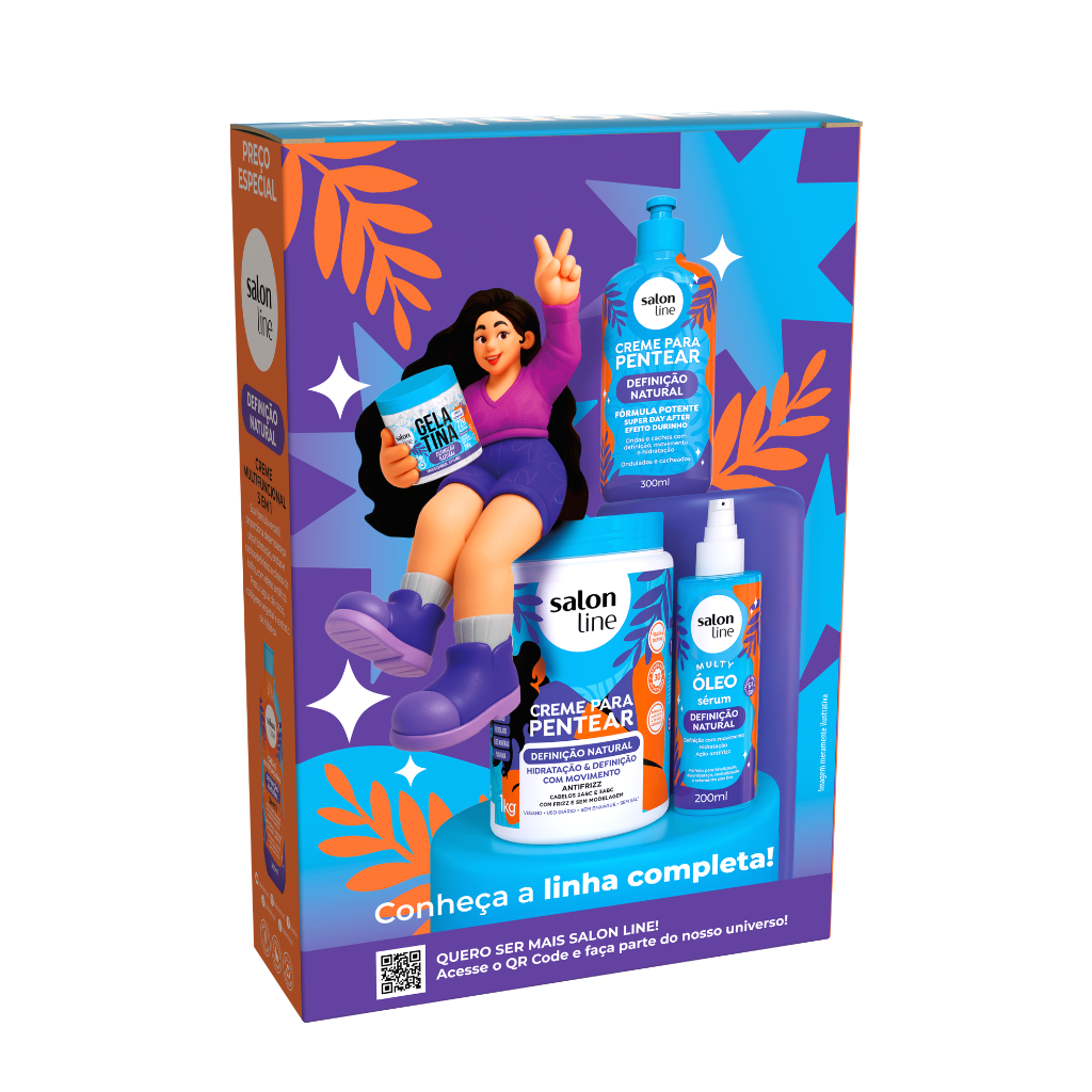 Kit Salon Line Definición Natural 2 Piezas