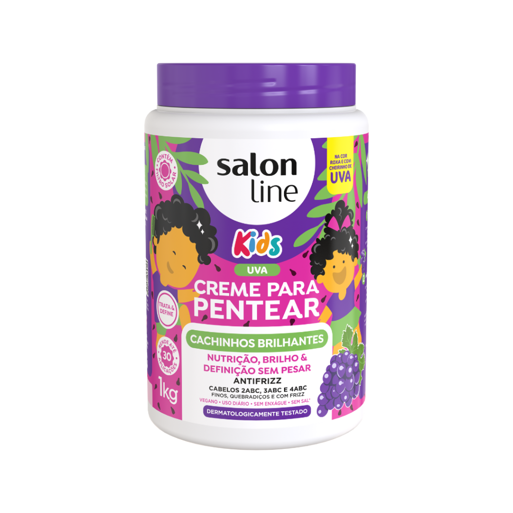 Crema para Peinar Kids Uva Salon Line 1kg