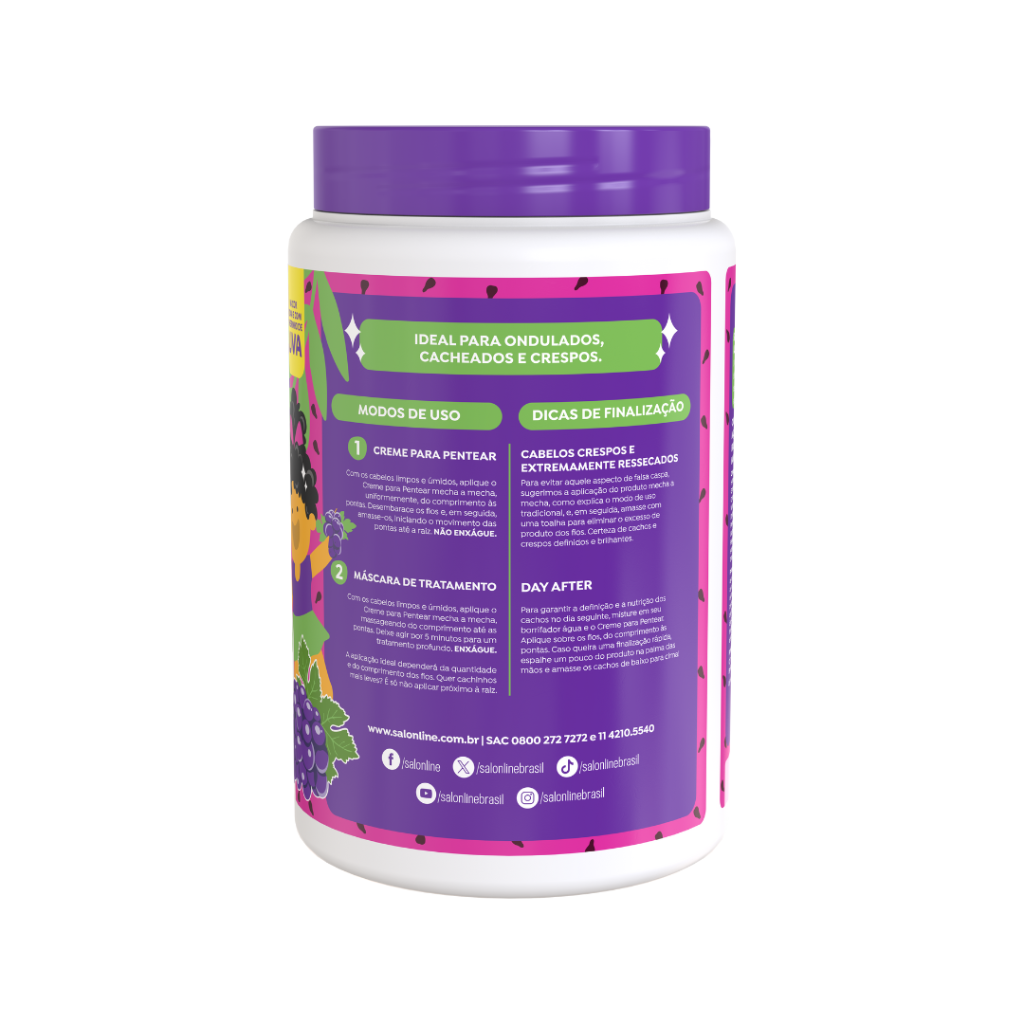 Crema para Peinar Kids Uva Salon Line 1kg