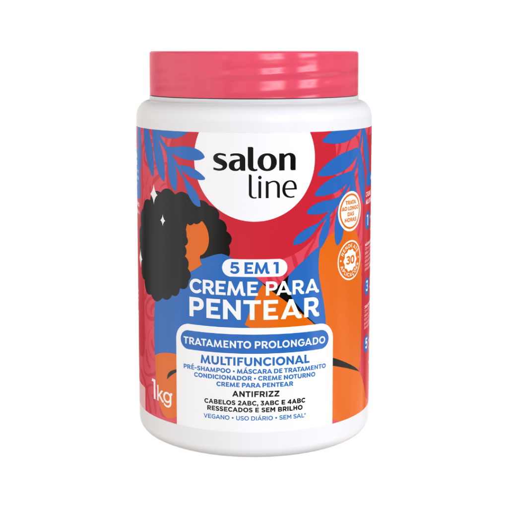 Crema para Peinar Multifuncional Tratamiento Prolongado Salon Line 1kg
