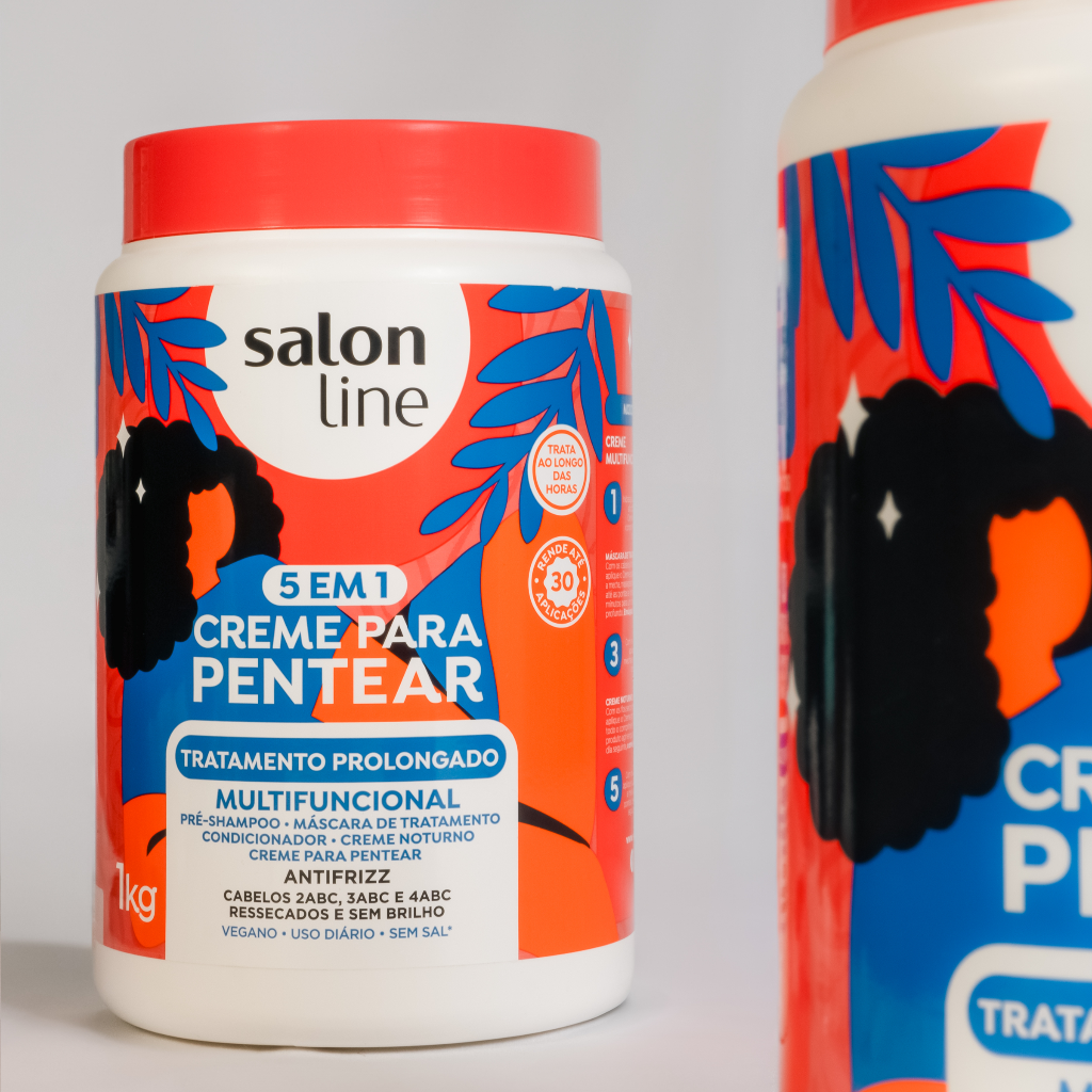 Crema para Peinar Multifuncional Tratamiento Prolongado Salon Line 1kg