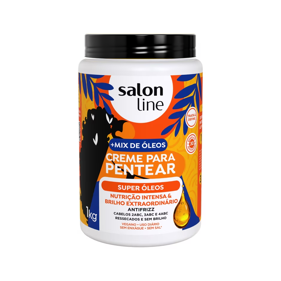 Crema para Peinar Súper Óleos 1kg Salon Line