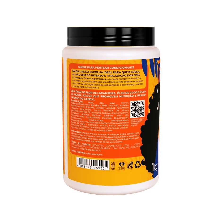 Crema para Peinar Súper Óleos 1kg Salon Line