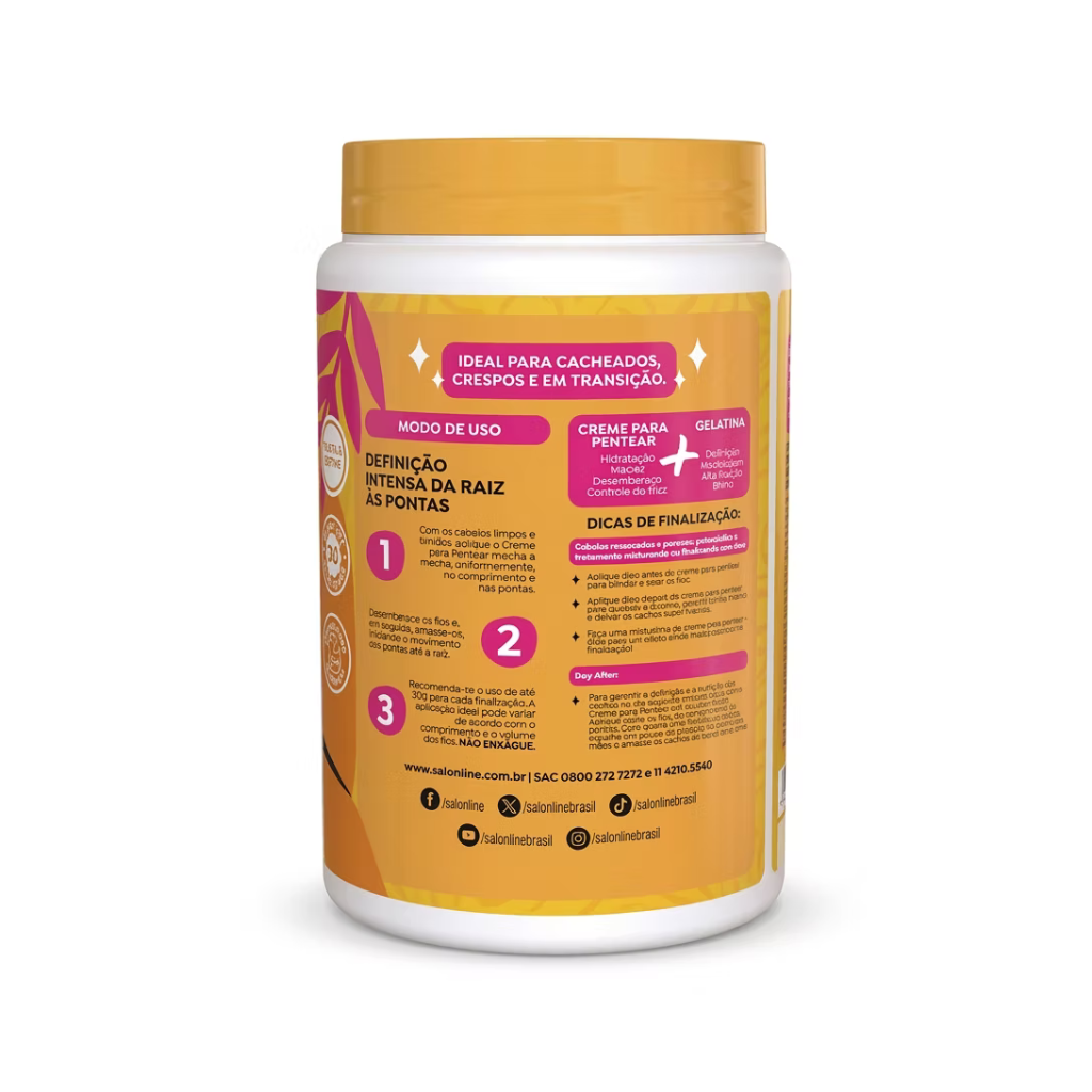 Crema Para Peinar Salon Line Definición Extraordinaria 1kg