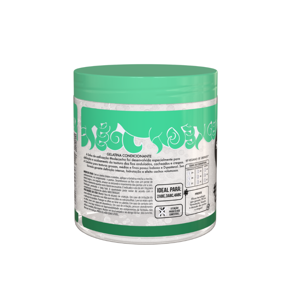 Gelatina #Todecacho Volumen e Hidratación Babosa Salon Line 550gr
