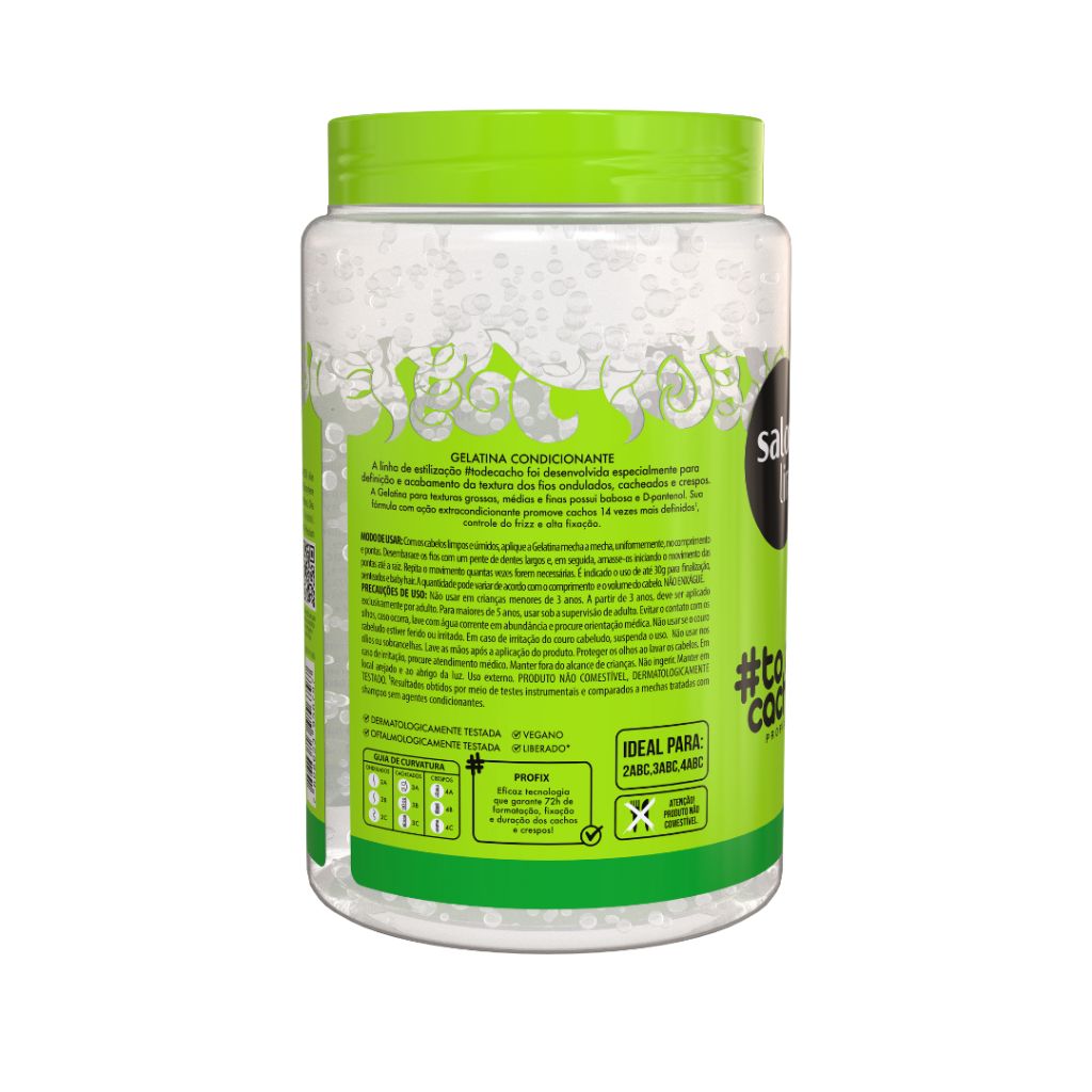 Gelatina #Todecacho Definição Fixação 1kg Salon Line