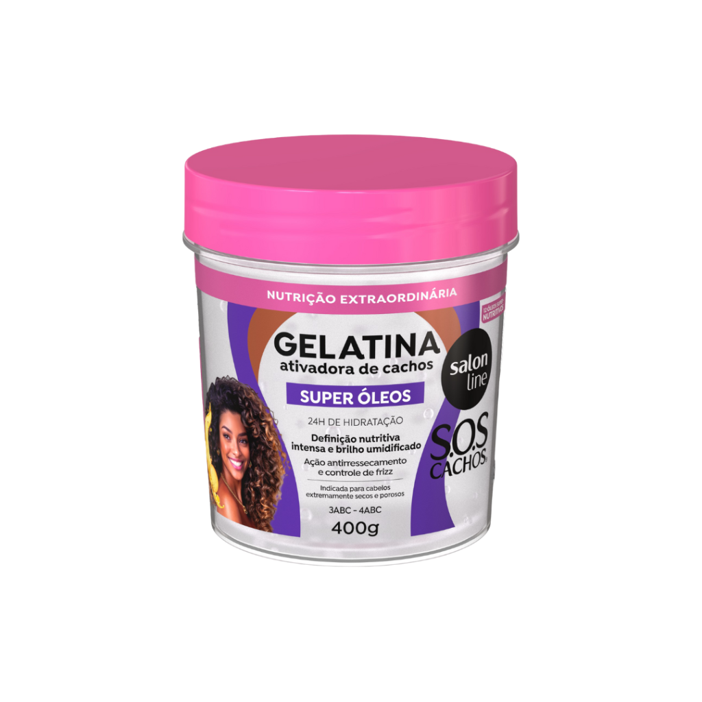 Gelatina Activadora Super Oleos SOS Cachos Salon Line 400gr
