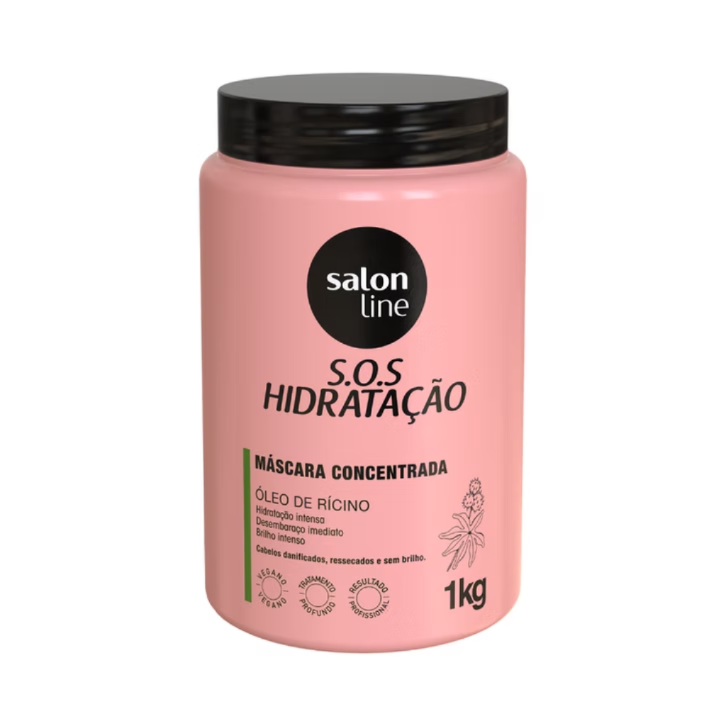 Mascarilla Capilar Salon Line S.O.S Hidratación Aceite de Ricino 1kg