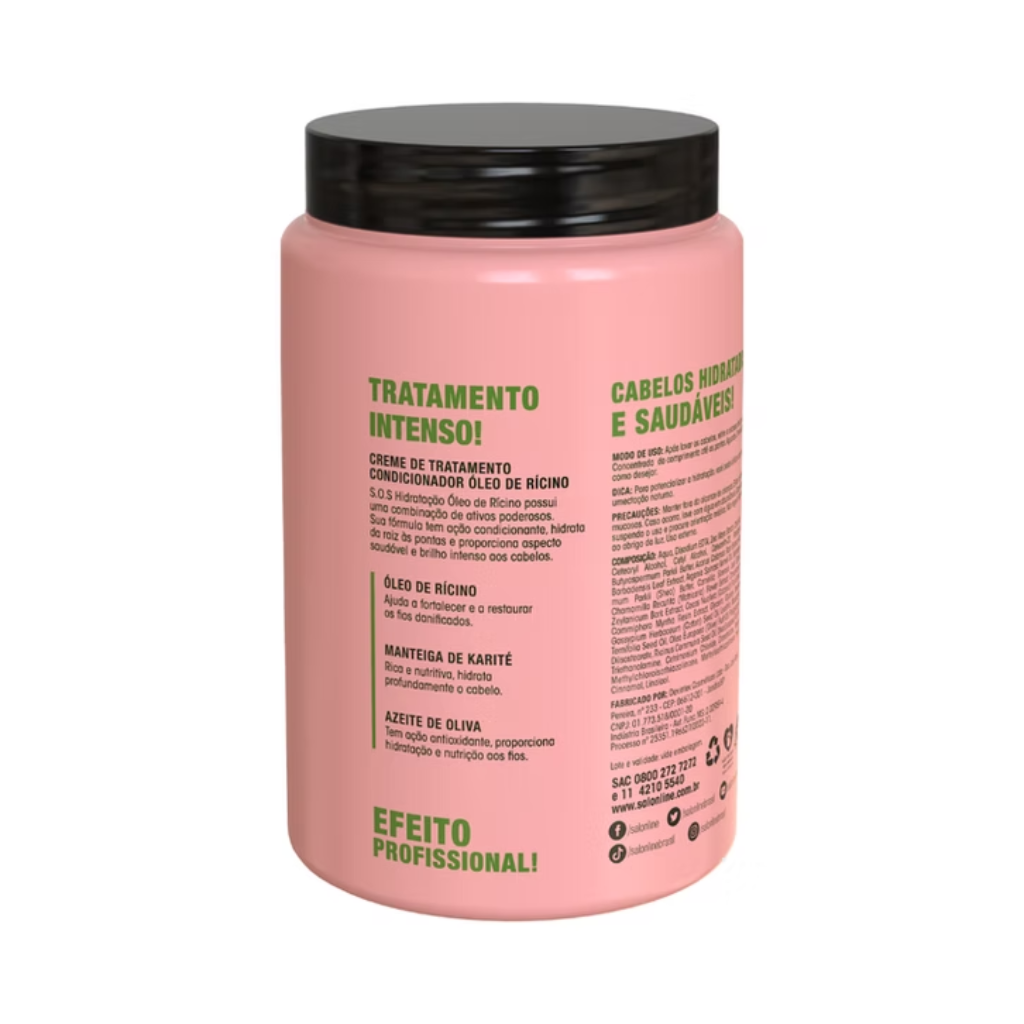 Mascarilla Capilar Salon Line S.O.S Hidratación Aceite de Ricino 1kg