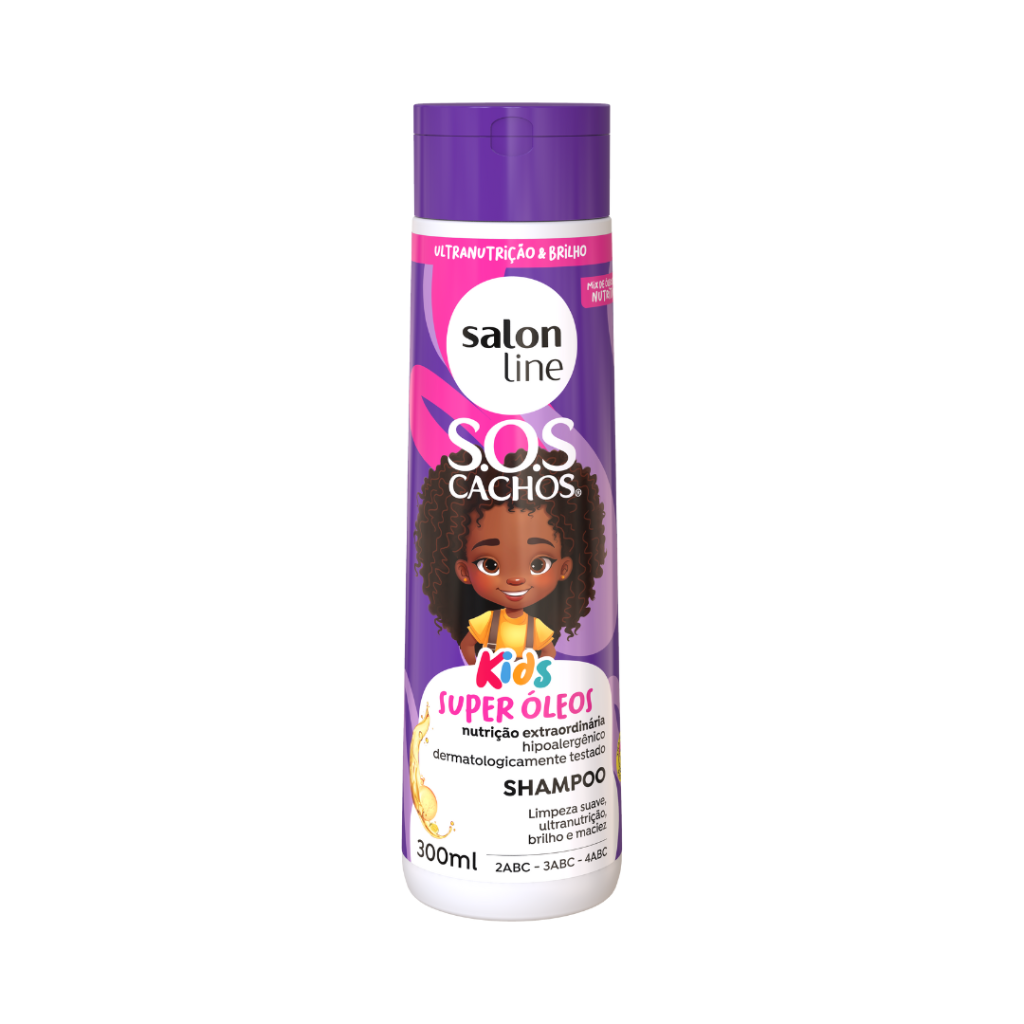 Shampoo  Kids Sos Cachos Nutrición Salon Line 300ml