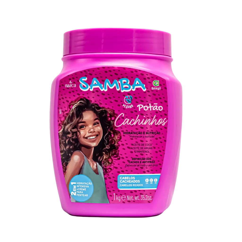 Crema de hidratación + Crema para peinar Cachinhos Samba 1kg