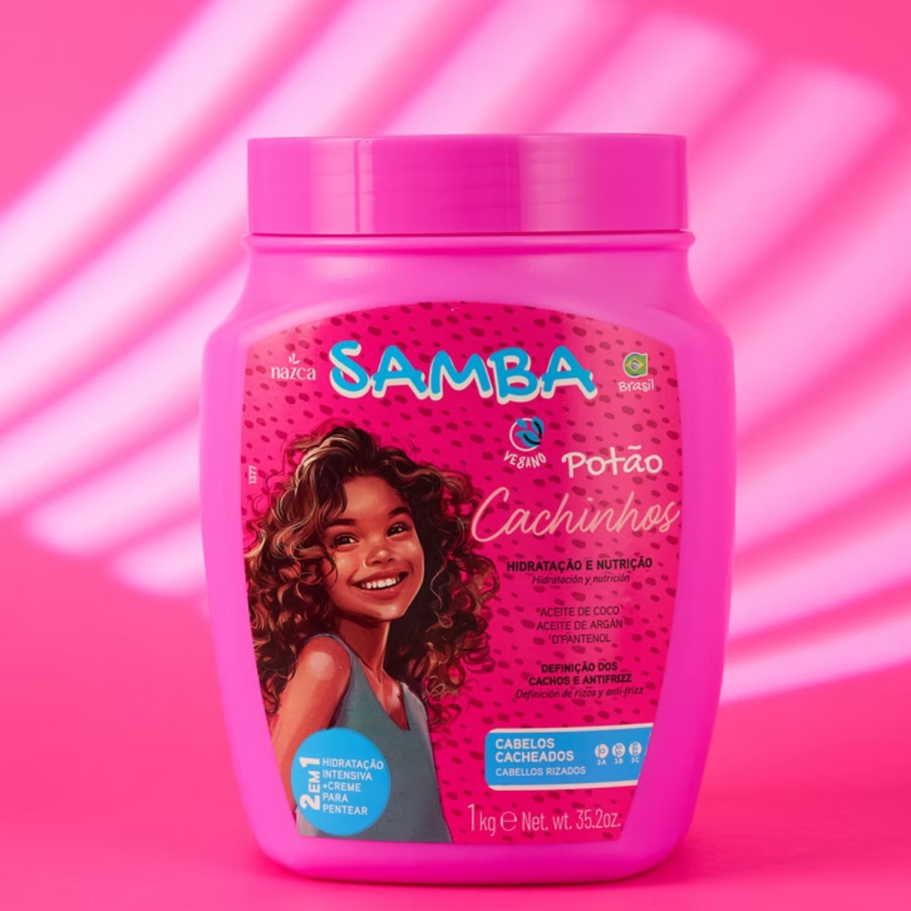 Crema de hidratación + Crema para peinar Cachinhos Samba 1kg