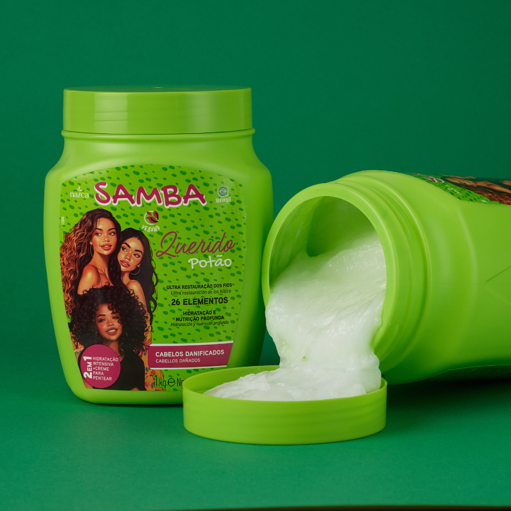 Crema de hidratación + Crema para peinar Querido Potao Samba 1kg