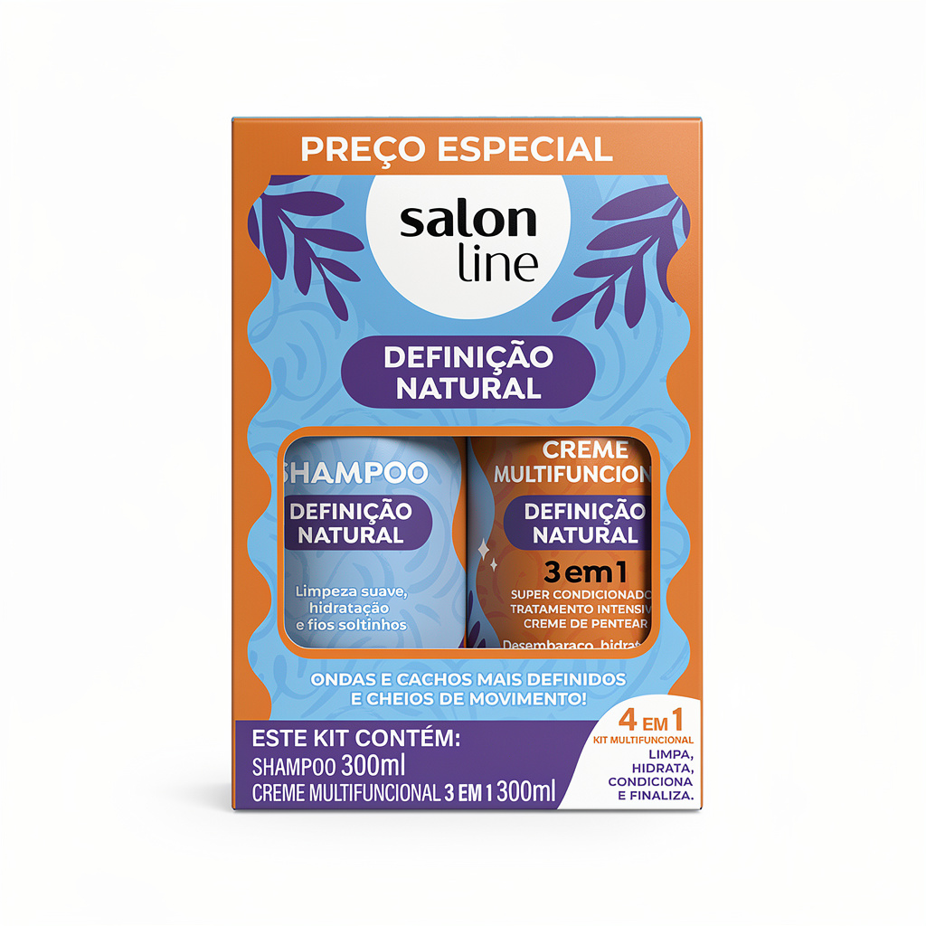 Kit Salon Line Definición Natural 2 Piezas