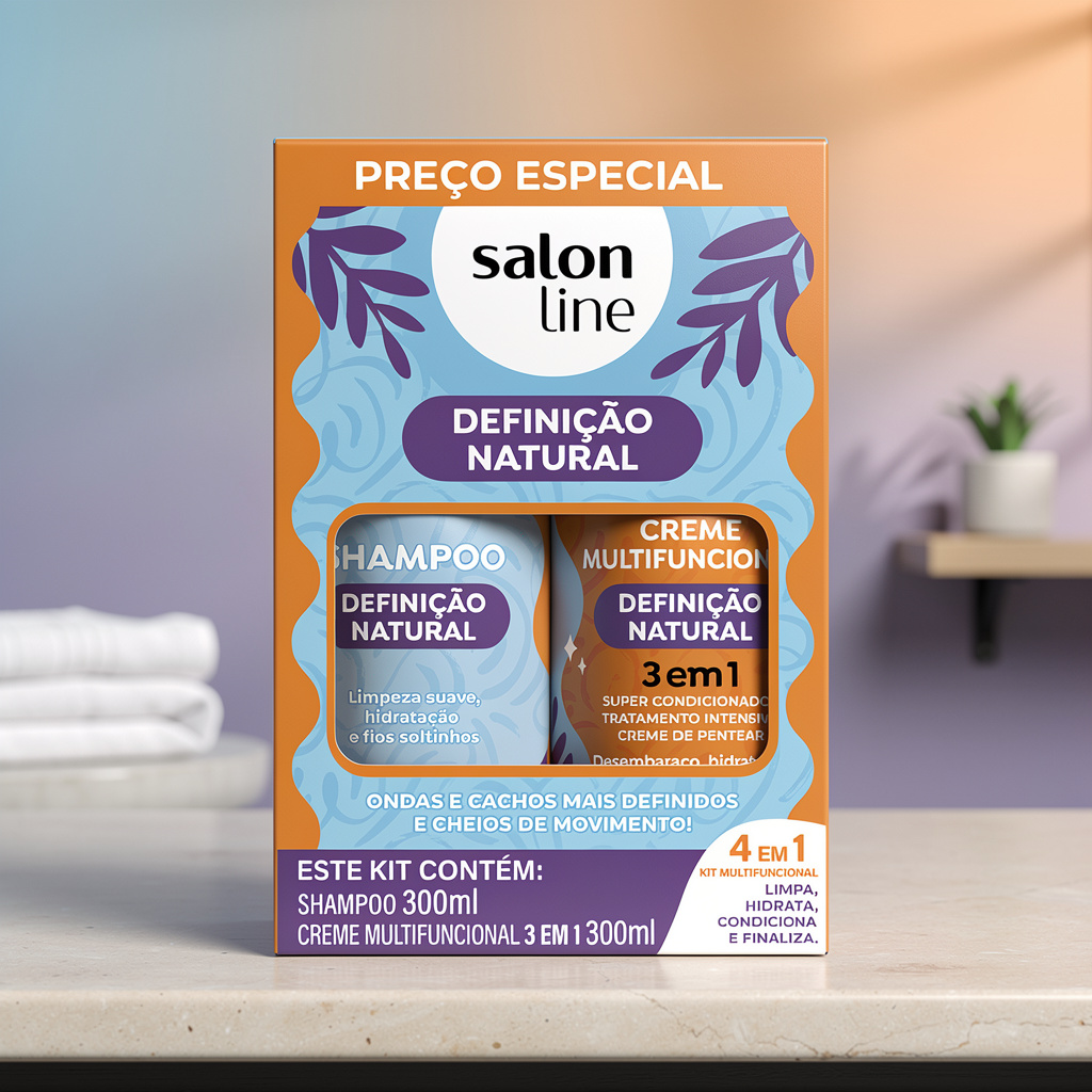 Kit Salon Line Definición Natural 2 Piezas