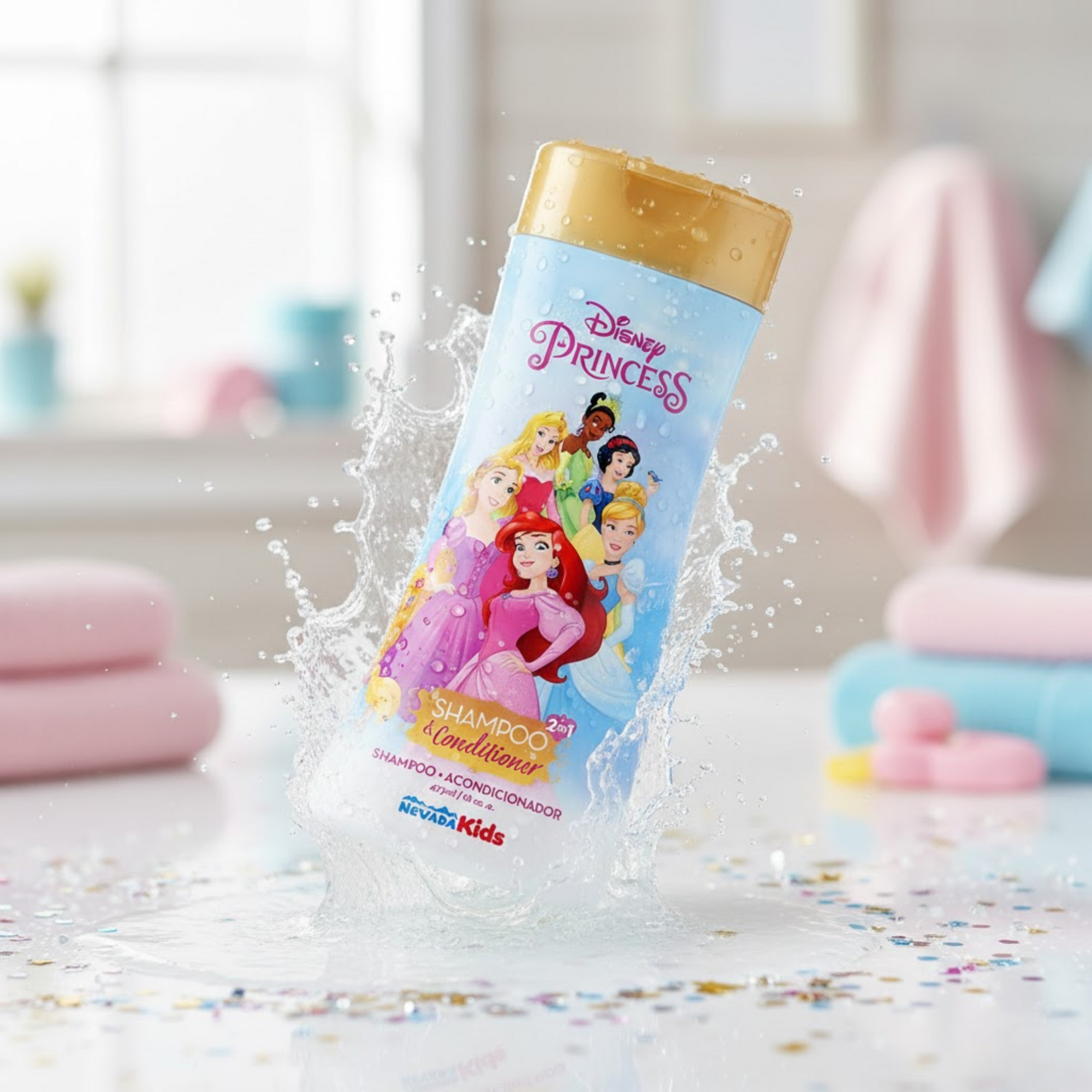 Shampoo + Acondicionador Disney Princess Nevada Kids 473ml